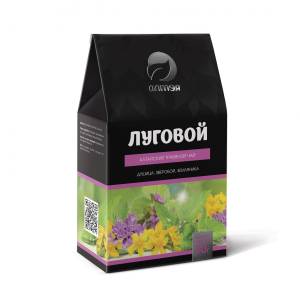 Чай травяной Луговой (зверобой, душица, мята, земляника), 80 г
