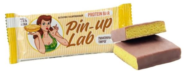 Изображение товара Батончик протеиновый Лимонный пирог Pin-up Lab 40г Батончик протеиновый Лимонный пирог Pin-up Lab 40г фотография